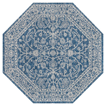 Palazzo Vine And Border Textured Weave Indoor/outdoor Area Rug